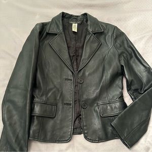 VINTAGE GUESS JEANS 100% GENUINE LEATHER JACKET